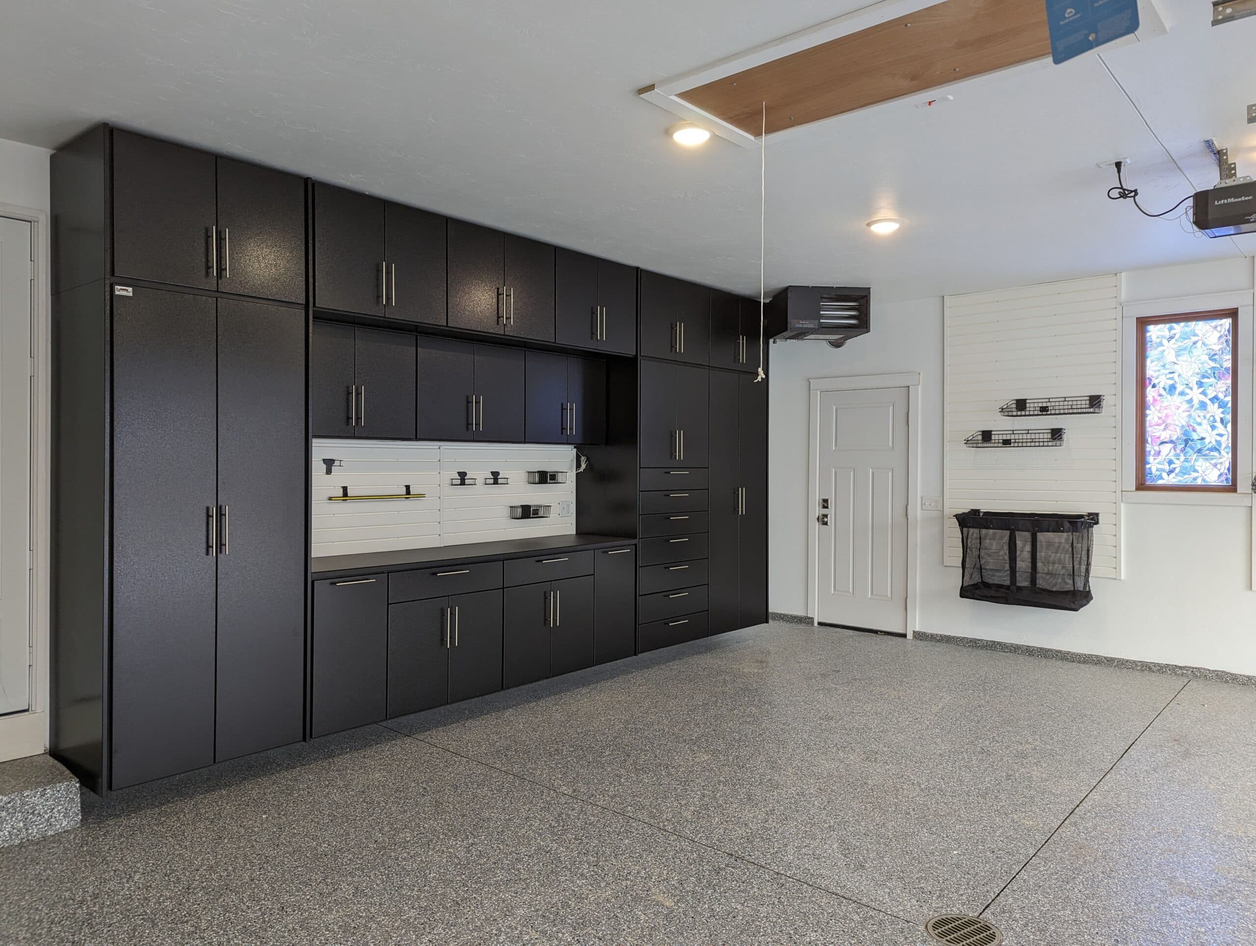 Black Garage Storage System