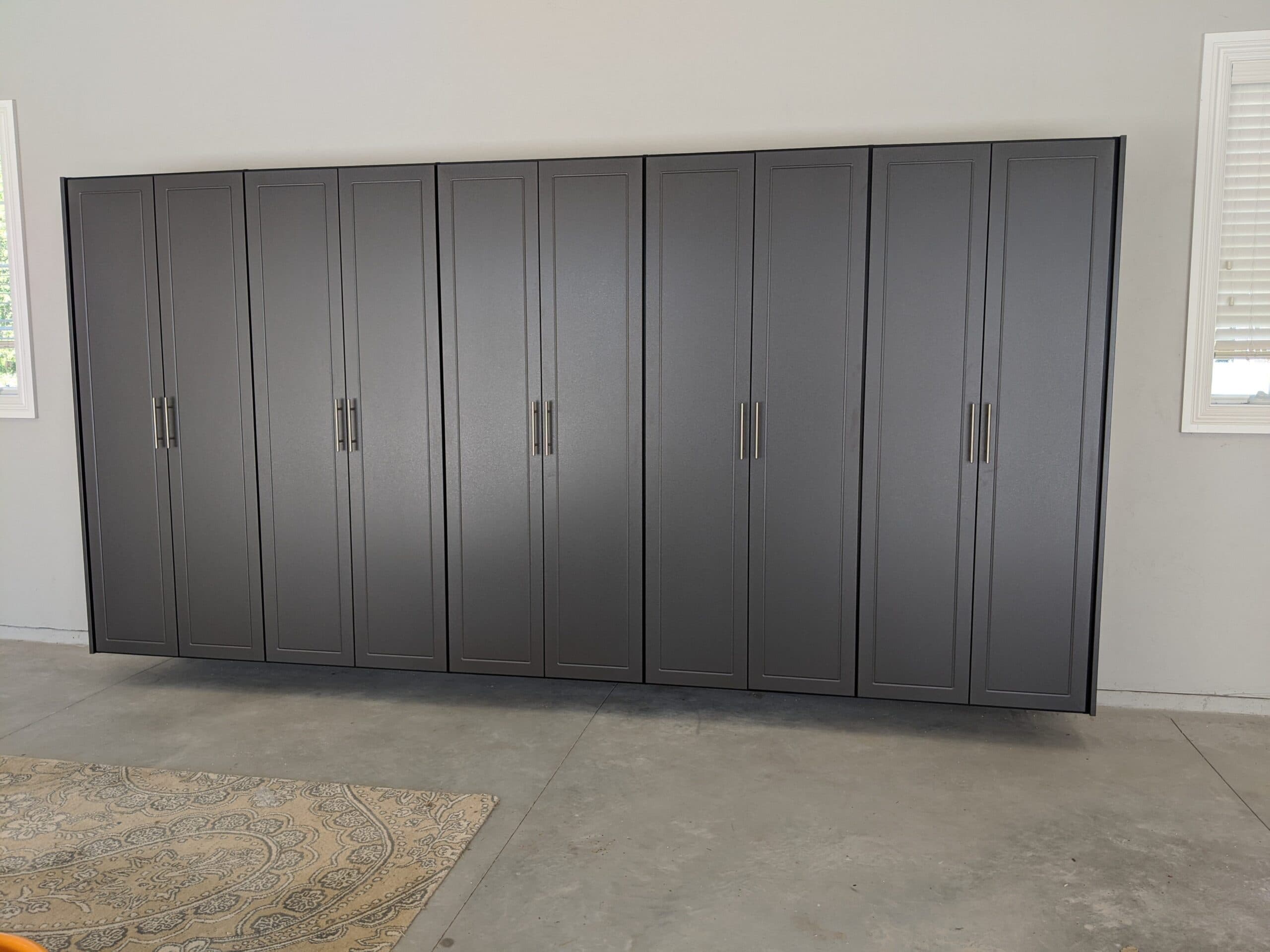 Pewter Garage Cabinet Wall