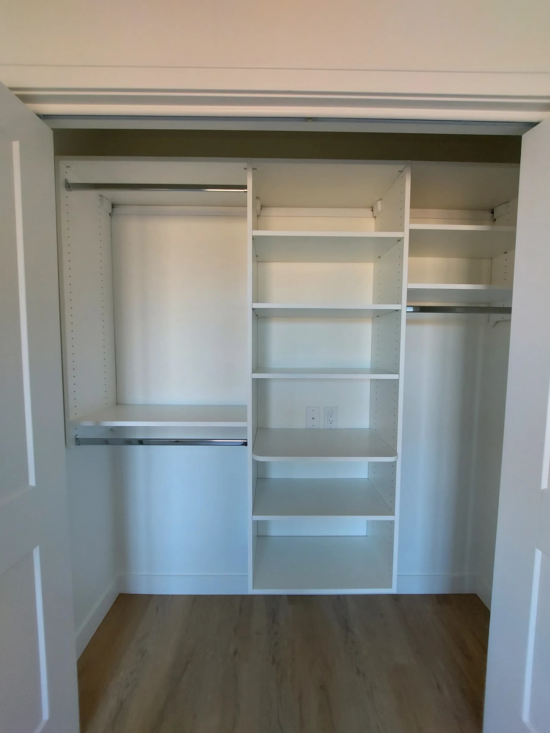 Modern Reach-In with Long-Hang Zone