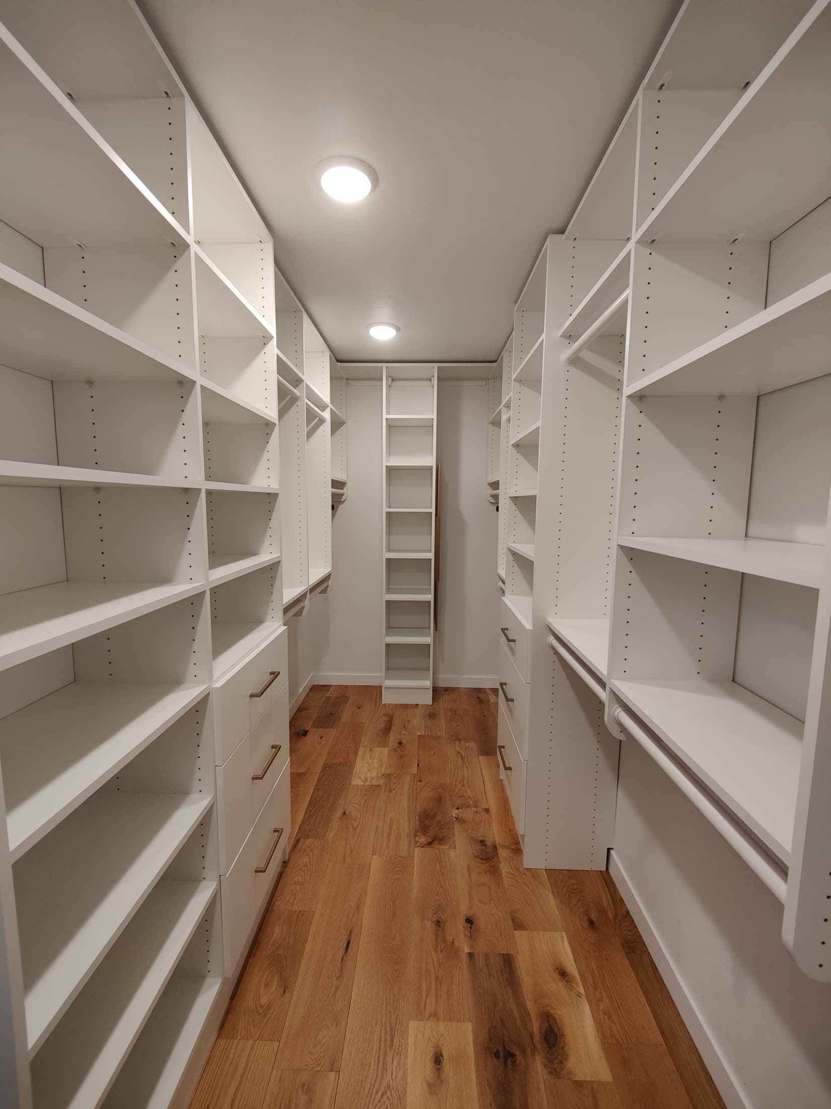 Walk-In Closet Portfolio: Crisp White Wraparound Closet