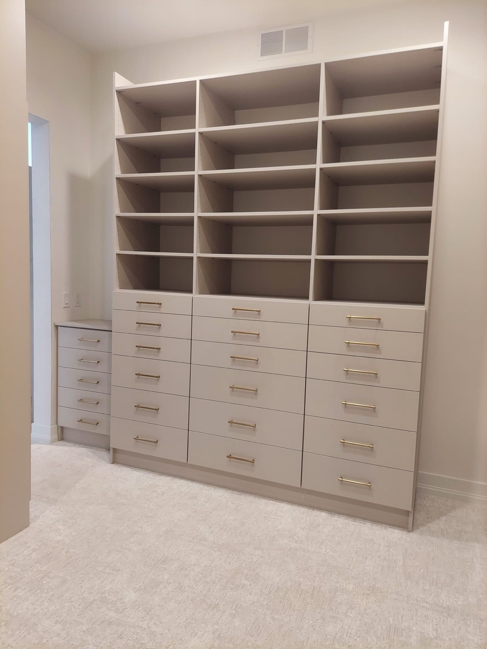 Walk-In Closet Portfolio: Flexible Closet with Mixed Hanging and Shelves