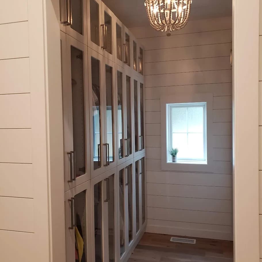 Laundry and Mudroom Storage Wall